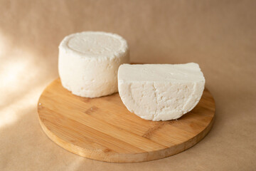 Homemade homemade cheese from natural products