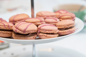 macaroons on a table