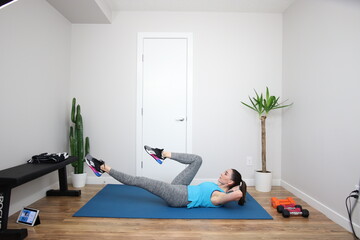 Woman Doing Ab Crunches
