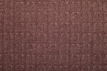 Fototapeta premium brown wool knitted background