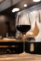 Glass of red wine