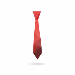 Tie abstract isolated on a white backgrounds, vector illustration 