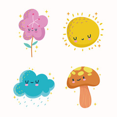 set kid illustrations