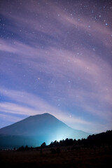 Fototapeta na wymiar volcano stars 