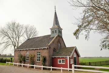 Fototapeta na wymiar Dutch church in Arum