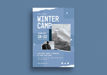 Winter Camp Event Flyer Layout