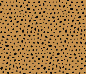Cheetah pattern. Polka dots pattern. Vector seamless pattern - 484045072