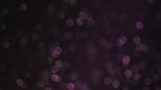 Rotating Dark Glitter Bokeh