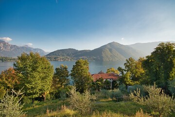 Belle ville de Bellagio au nord de l'Italie au bord du lac de Côme.