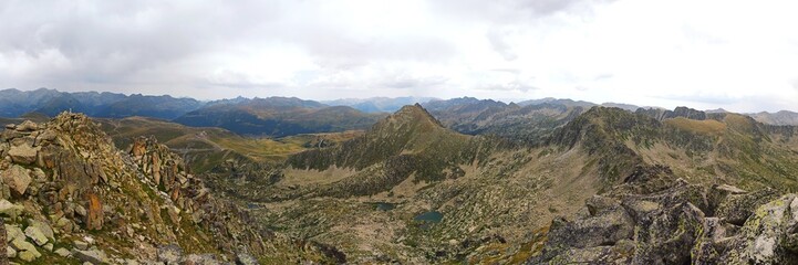 Fototapeta na wymiar Pico Alt del Griu Panorámica (Encamp - Andorra)
