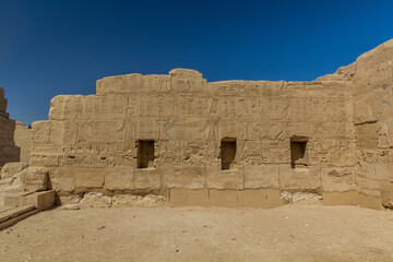 Mortuary temple of Seti I at the Luxor's West bank, Egypt