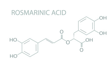 Rosmarinic acid  molecular skeletal chemical formula.	
