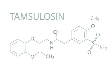 Tamsulosin molecular skeletal chemical formula.	
