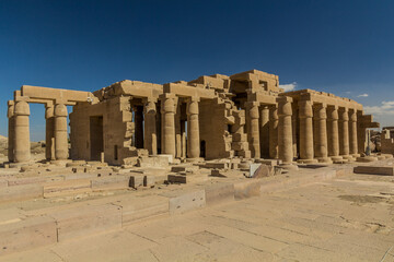 Obraz premium Ramesseum (Mortuary temple of Ramesses II) at the Theban Necropolis, Egypt