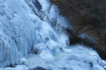 waterfall in winter