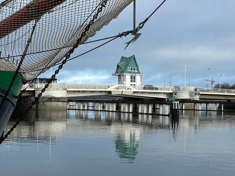 Hafen und Br&uuml;cke in Kappeln an der Schlei