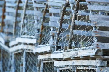 Lobster trap drying