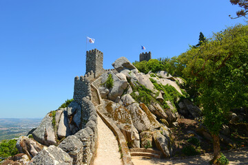 Castle of the Moors (Portuguese: Castelo dos Mouros) is medieval castle by Moors in town of Sintra,...