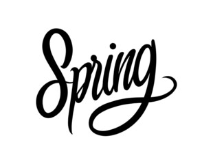 Spring lettering