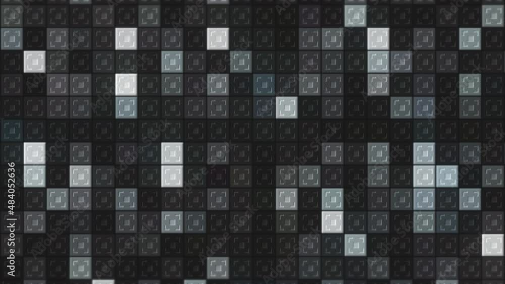 Poster background of flashing squares. motion. gradient squares blink and create flickering effect. twinkli