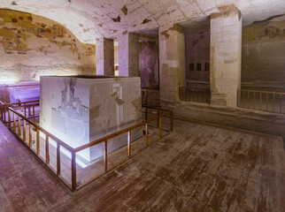 Burial chamber of Merenptah tomb in the Valley of the Kings at the Theban Necropolis, Egypt