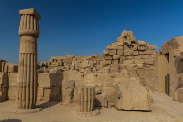 Fototapeta premium Ruins of the Amun Temple enclosure in Karnak, Egypt
