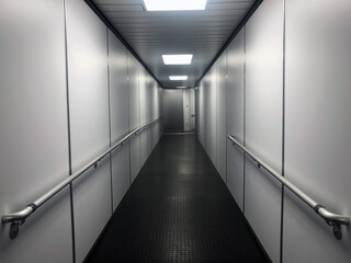 perspective aerobridge corridor to aircraft.