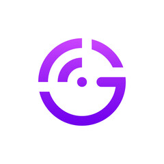 Letter G Signal Connection Logo Design