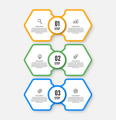 Presentation business infographic design elegant professional template with 4 step