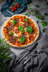 Traditional Italian pizza 