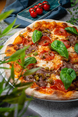 Traditional Italian pizza 