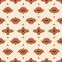 Western style design in a seamless repeat pattern - Vector Illustration