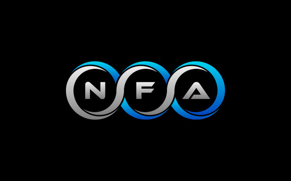 NFA Letter Initial Logo Design Template Vector Illustration
