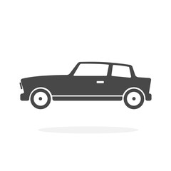 Car Icon Silhouette Vector Illustration