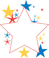 Star Shapes Vector Background