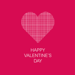 Happy Valentine's Day lettering banner	