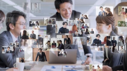 ビジネス　ミーティング　ネットワーク　コンセプト