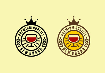 Logo Drink Brand Vector Illustration Template Good for Any Industry