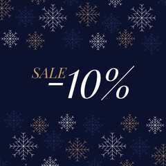 winter sale banner, vector illustration	
