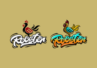Logo Rooster Vector Illustration Template Good for Any Industry