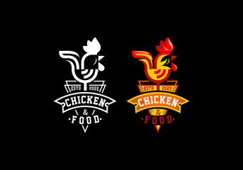 Logo Chicken Food Vector Illustration Template Good for Any Industry