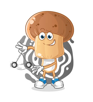 recommend clip art: mushroom head cartoon hypnotizing. cartoon mascot vector