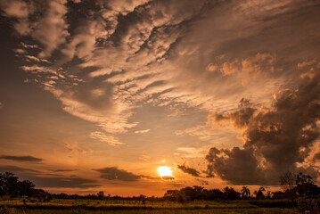 p&ocirc;r-do-sol, c&eacute;u, sol