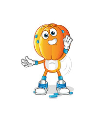 Fototapeta premium star fruit head cartoon stretching character. cartoon mascot vector