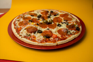 Pizza italiana casera