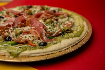 Pizza italiana casera