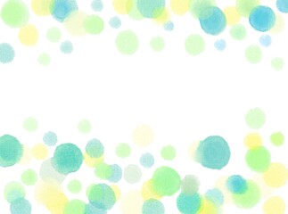 水彩水玉背景画像