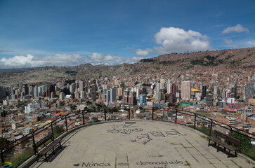 La ville de La Paz en Bolivie