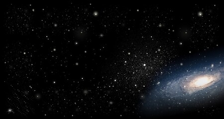 Obraz na płótnie Canvas Milky Way and millions of galaxies