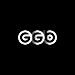 GGB Letter Initial Logo Design Template Vector Illustration